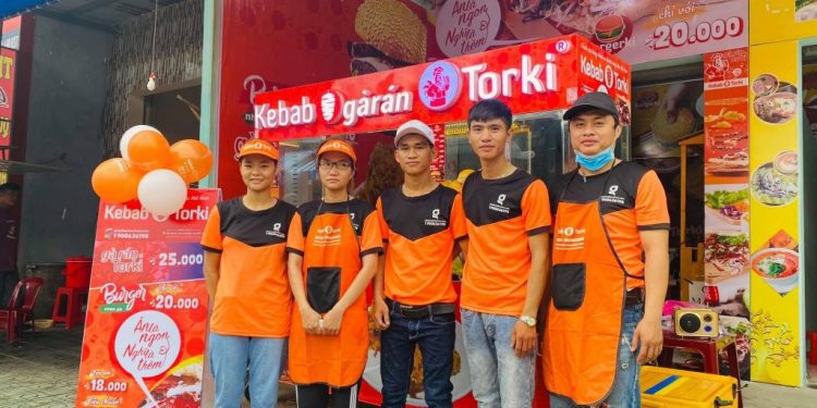 bánh mì kebad cuộn